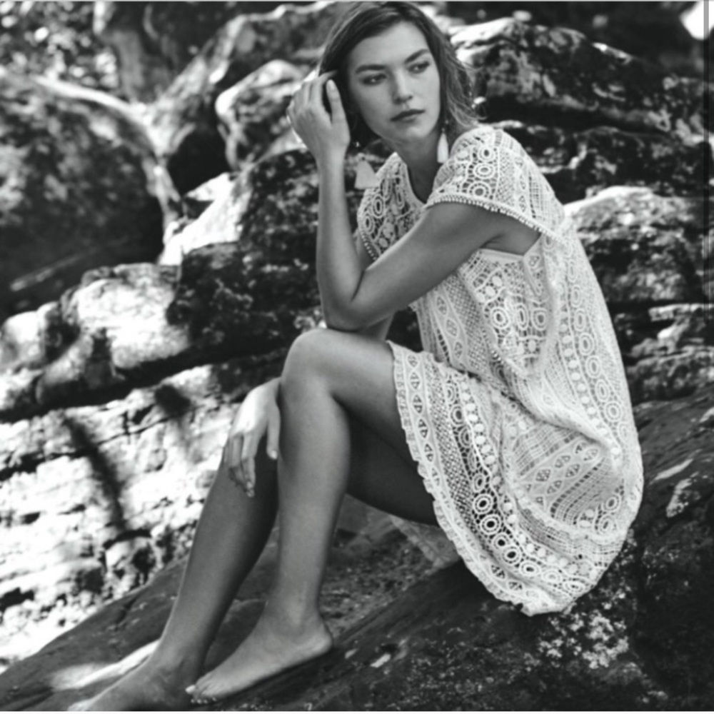 Anthropologie Maeve Crochet Tunic Dress
